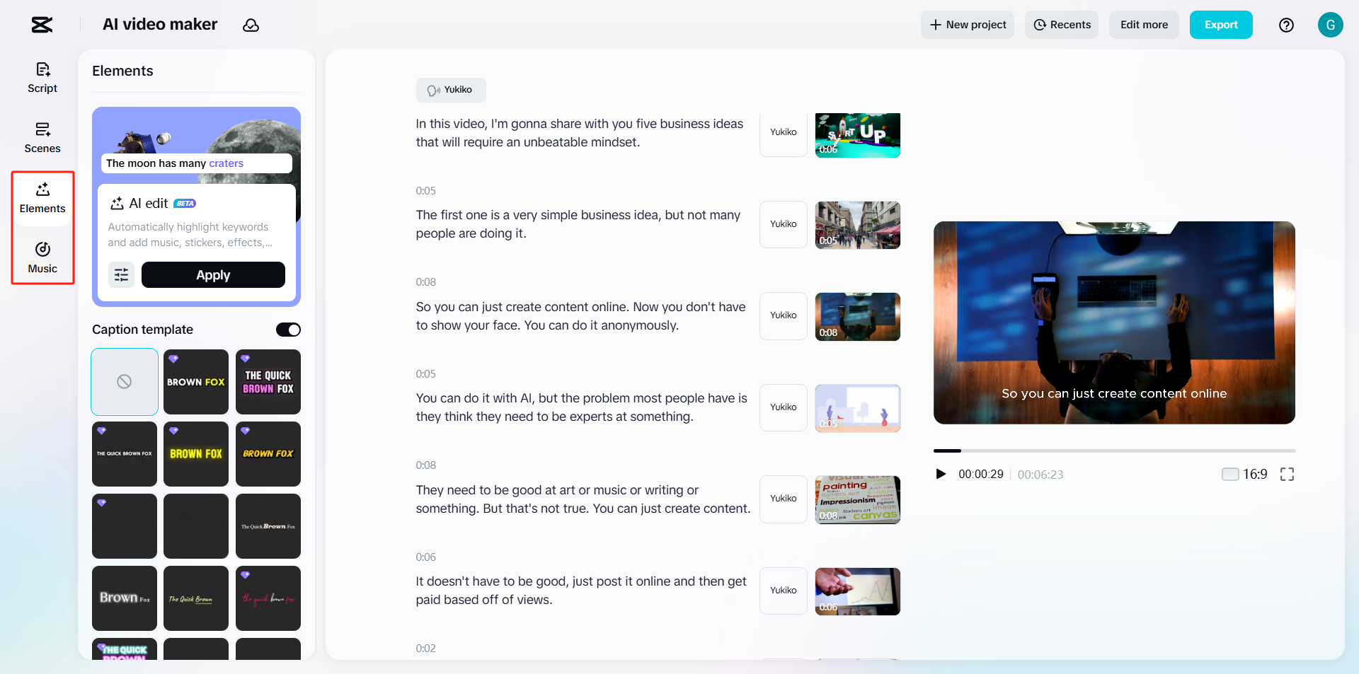 자막과 음악으로 개선하기