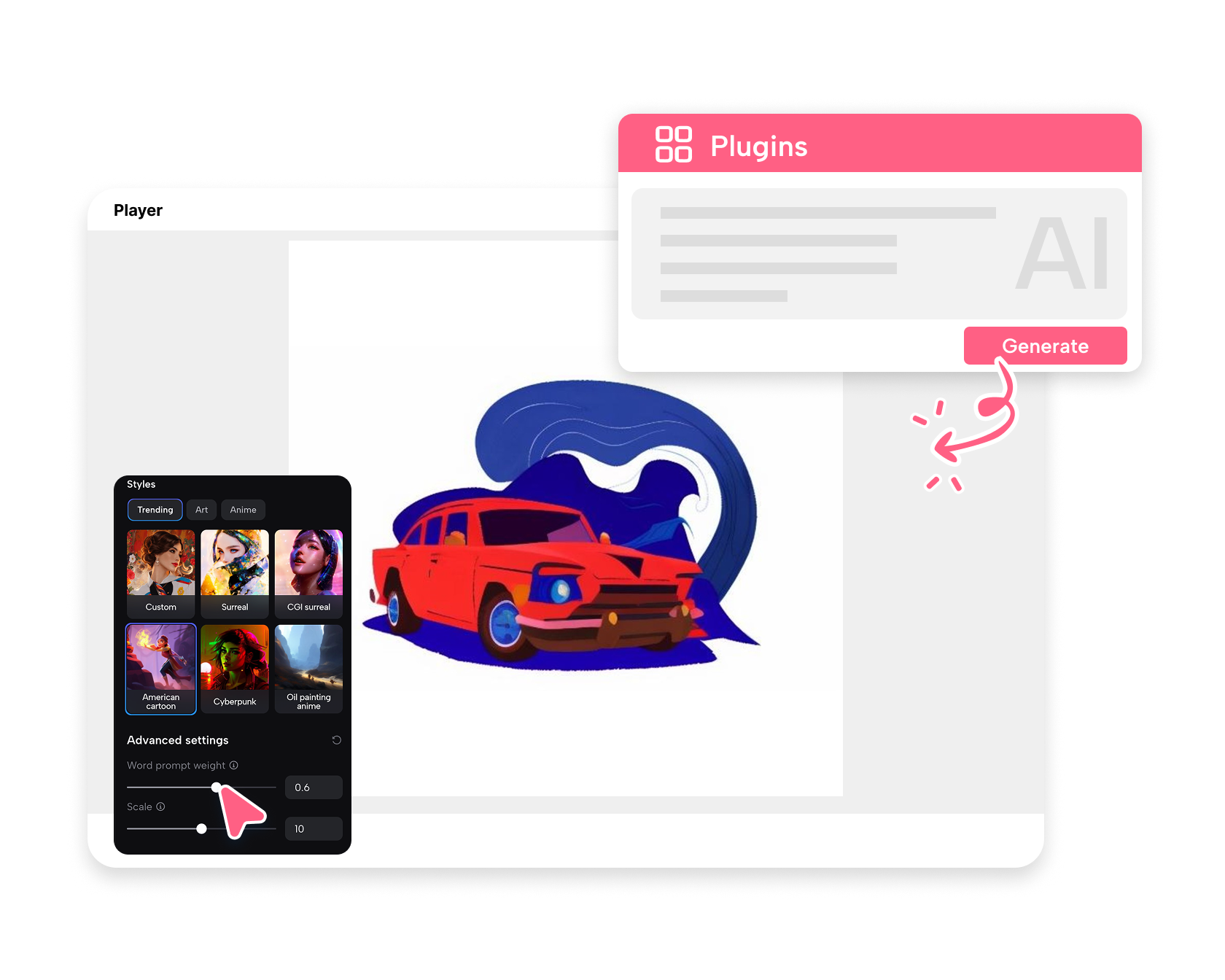 Progettazione automobilistica libera di logo online