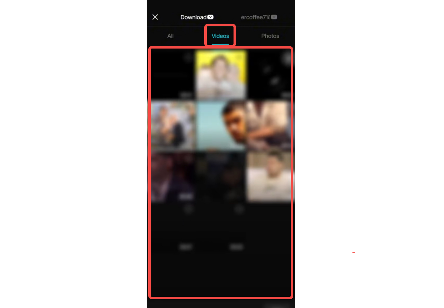 Az AutoCut funkció használatát bemutató kép a CapCut mobilalkalmazásban