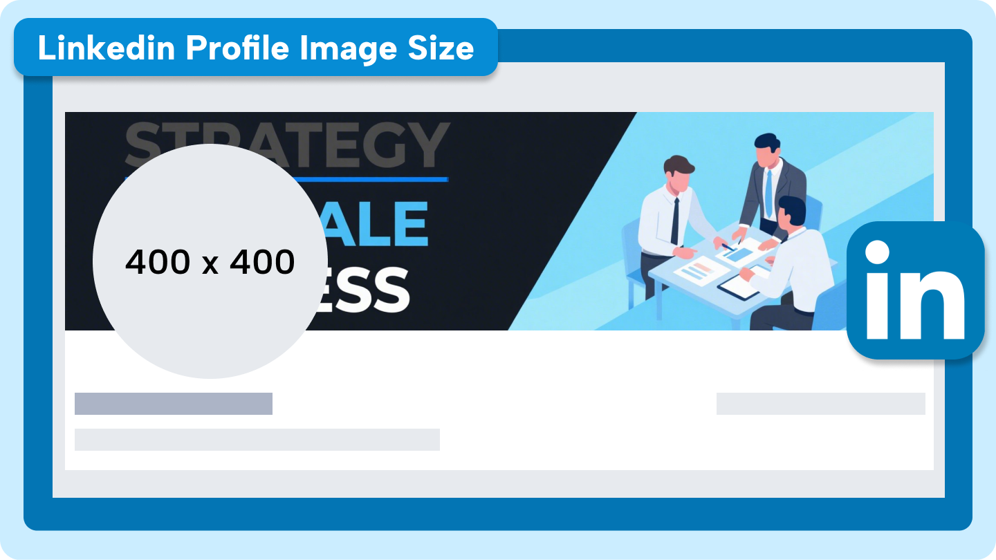 Storlek på LinkedIn-profilbild