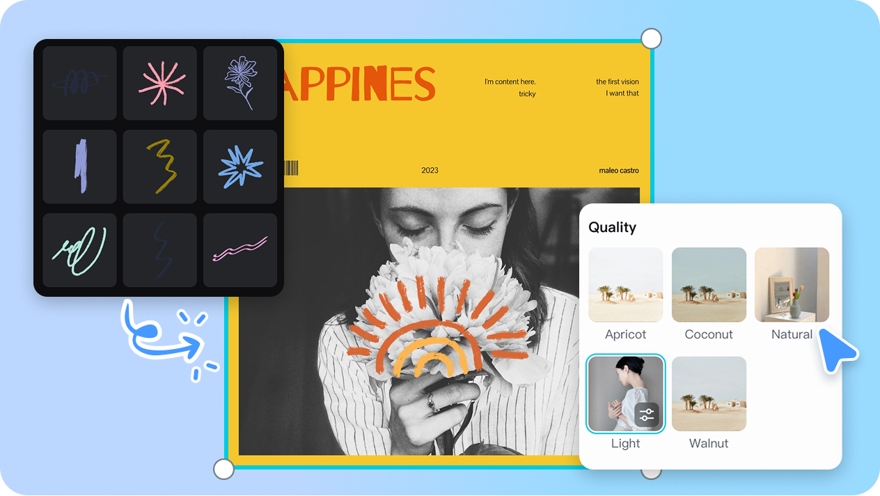 Powerful cover editor tools for limitless creation 