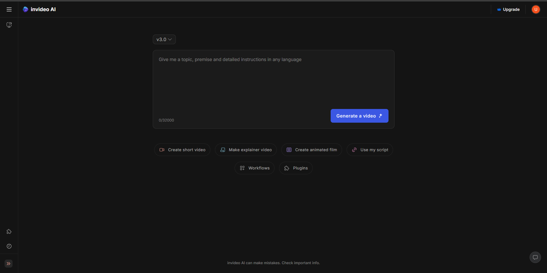 Інтерфейс InVideo IO - найбільш сподобався спосіб перетворення голосів персонажів з тексту в мову