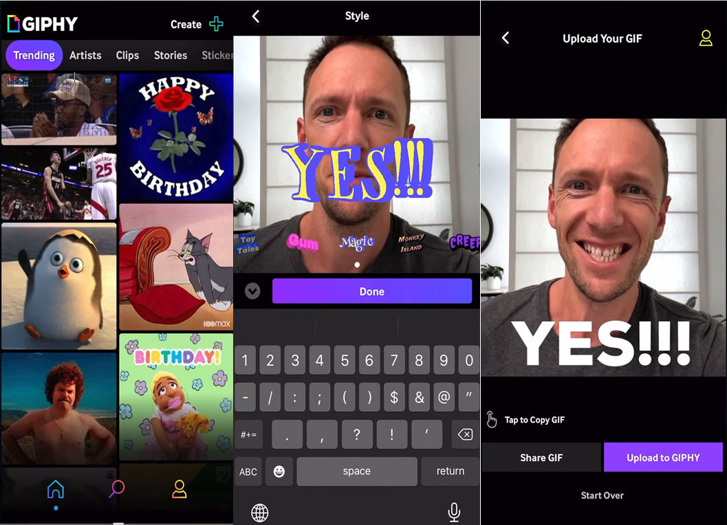GIPHY - the free GIF maker  for creating animated GIFs