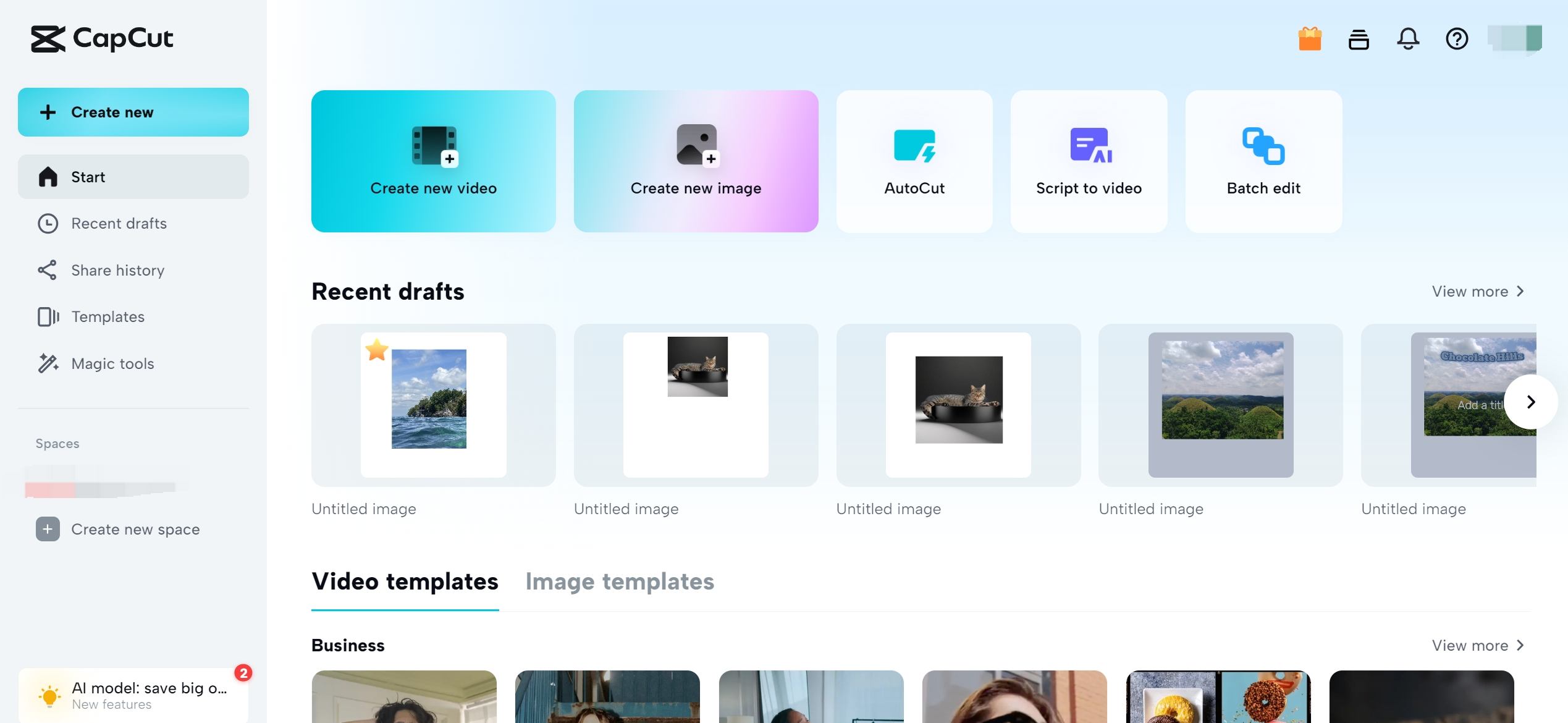 capcut page