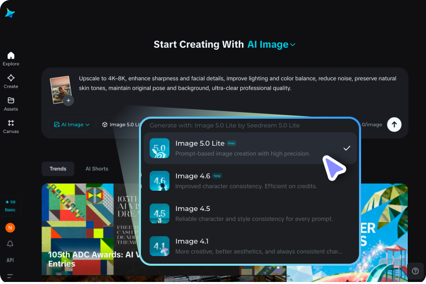 Set your detail level and resolution