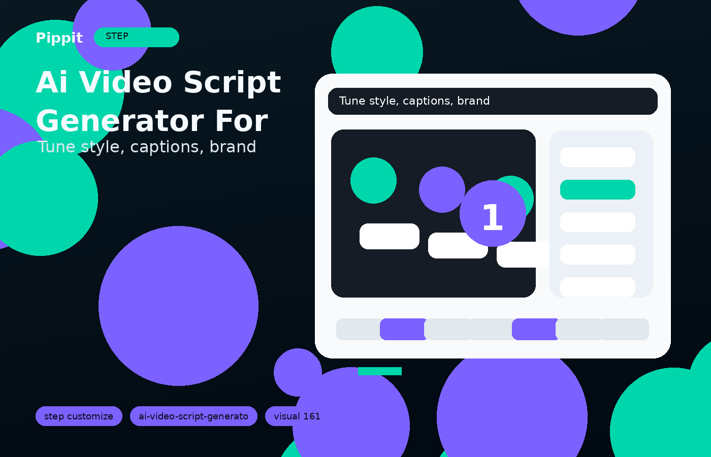 ai video script generator for tiktok customization workflow in Pippit