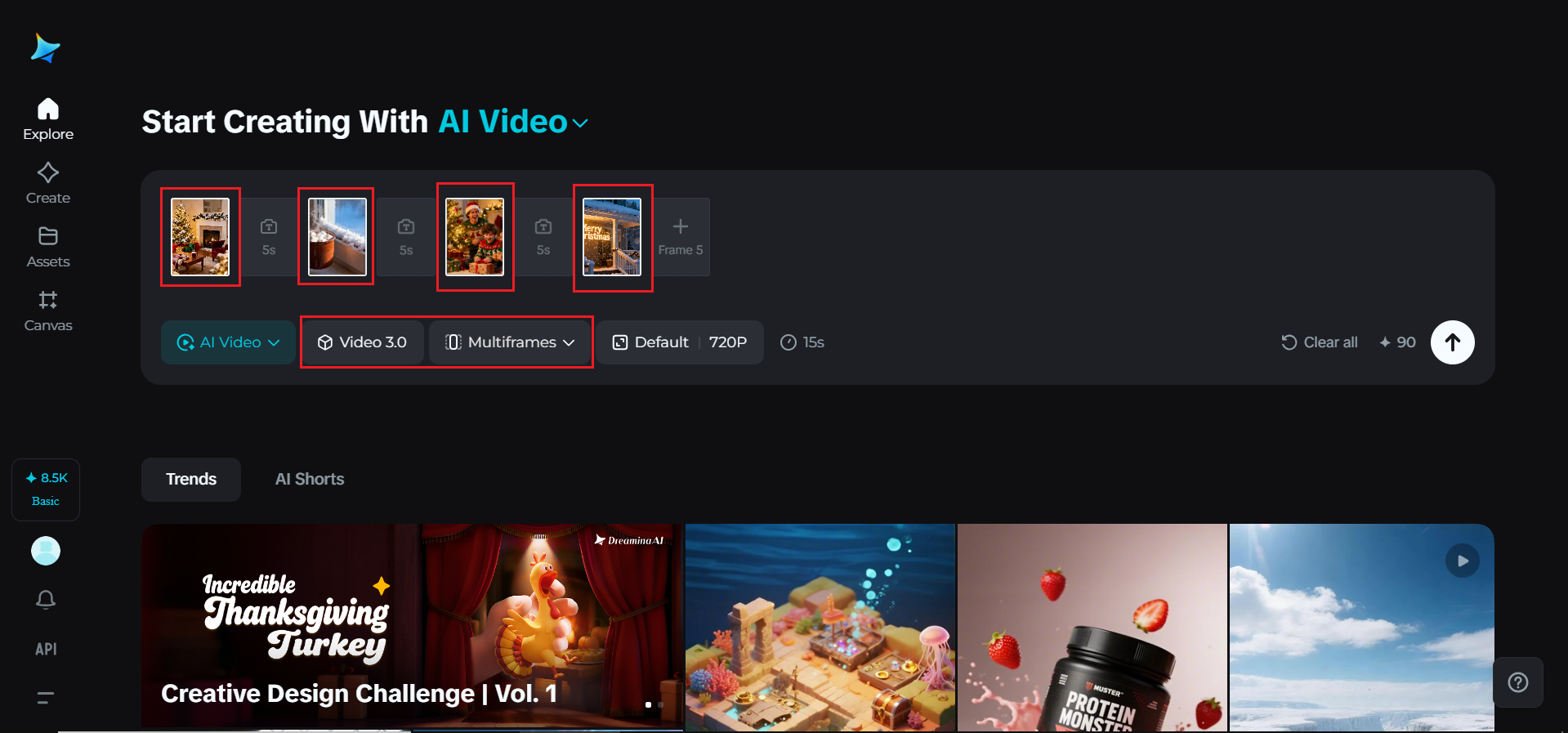Upload your image sequence