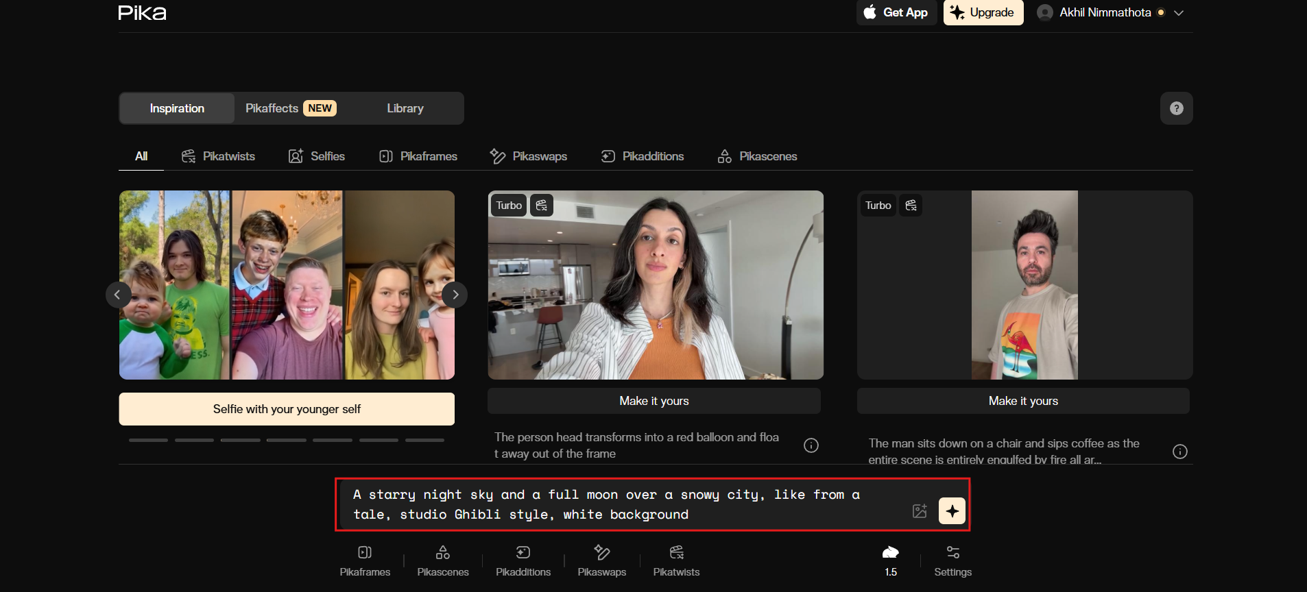 Write description and adjust settings