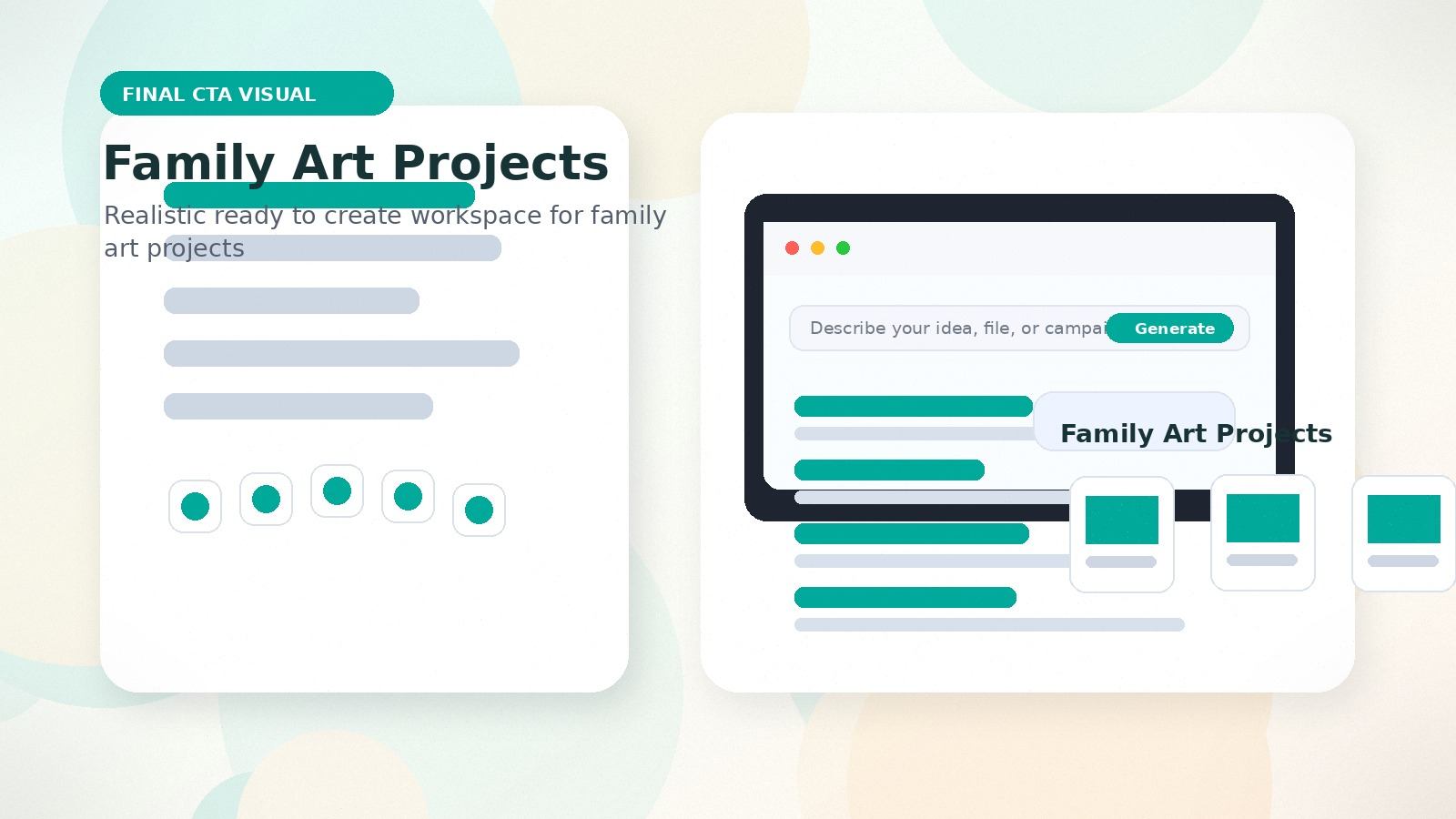 Family Art Projects realistic final CTA visual visual for family art projects