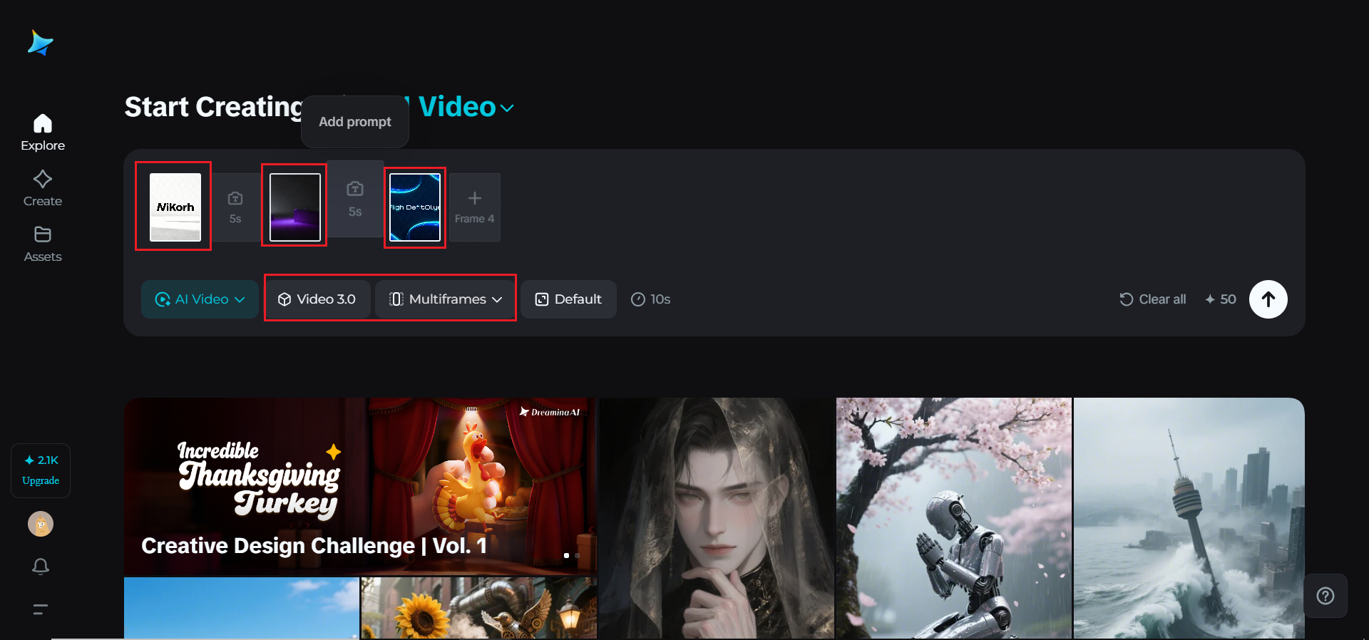 Upload your image and write your prompt