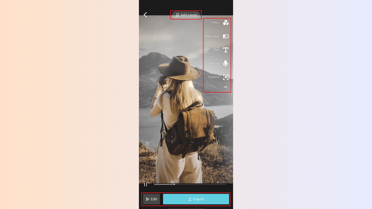 Record video, edit and export