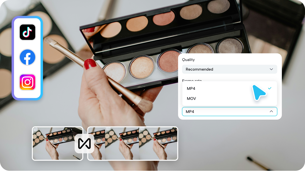 One-click export and multi-format support 