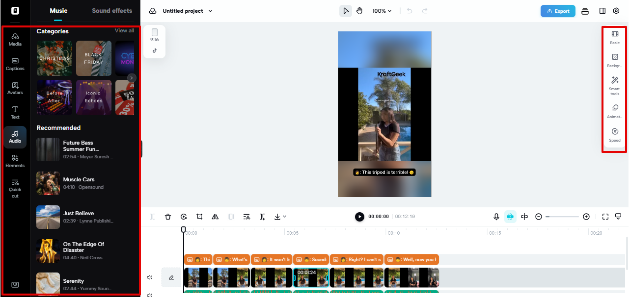 Editor ng video sa Pippit