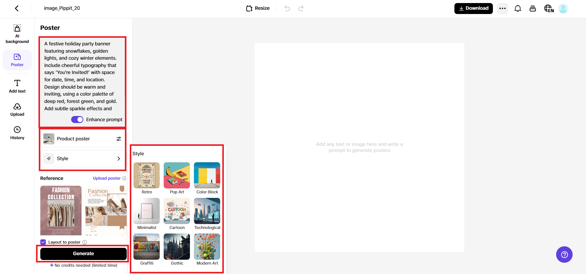 Enter your prompt and generate a design