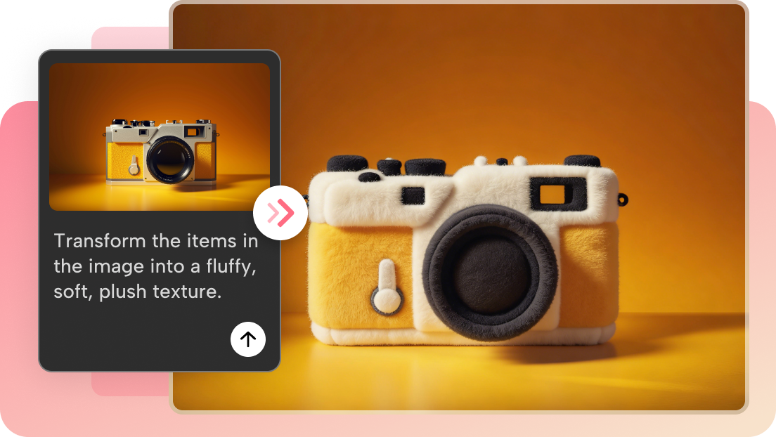 Generate plush texture using text prompts