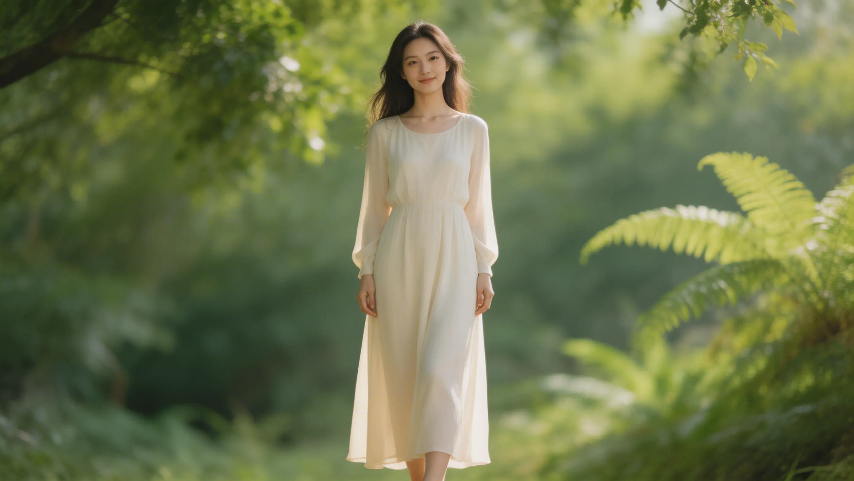 Ritratto di luce morbida con toni della pelle lisci