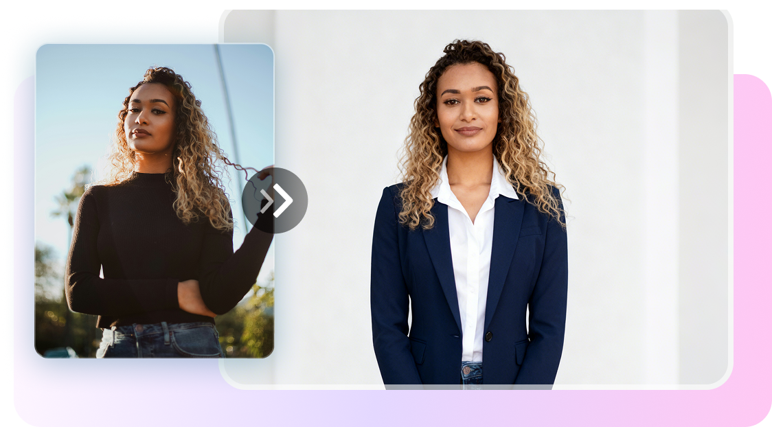 Genereer een professionele portretfoto/profielfoto.