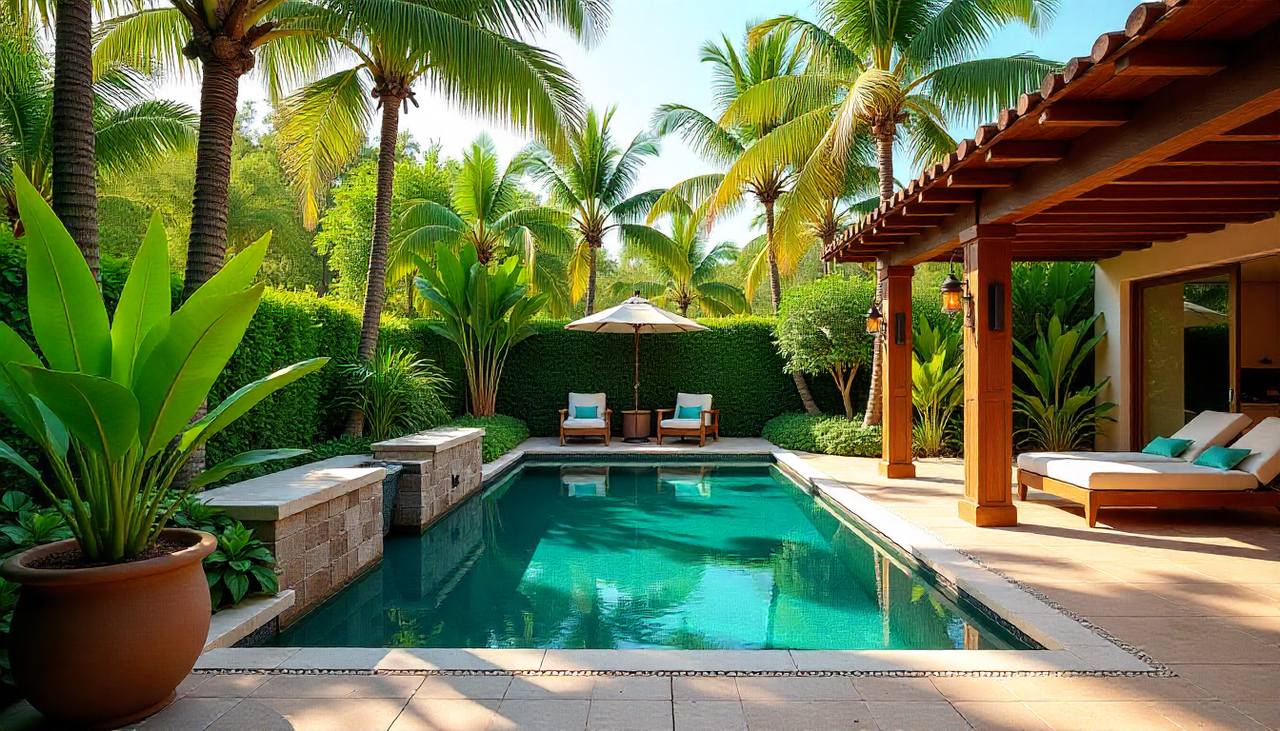 Sala tropical paradisíaca