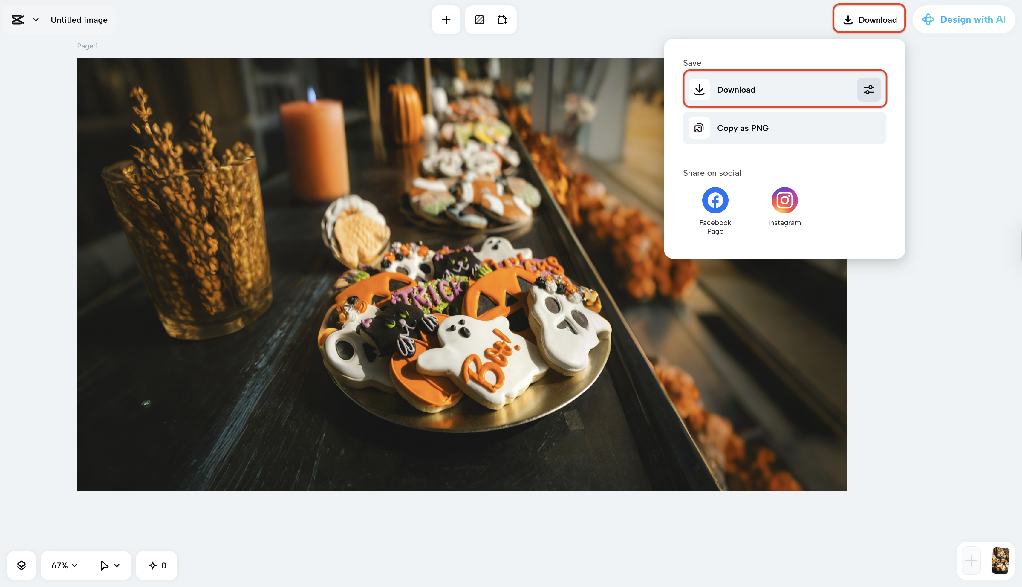 Download your final expanded image