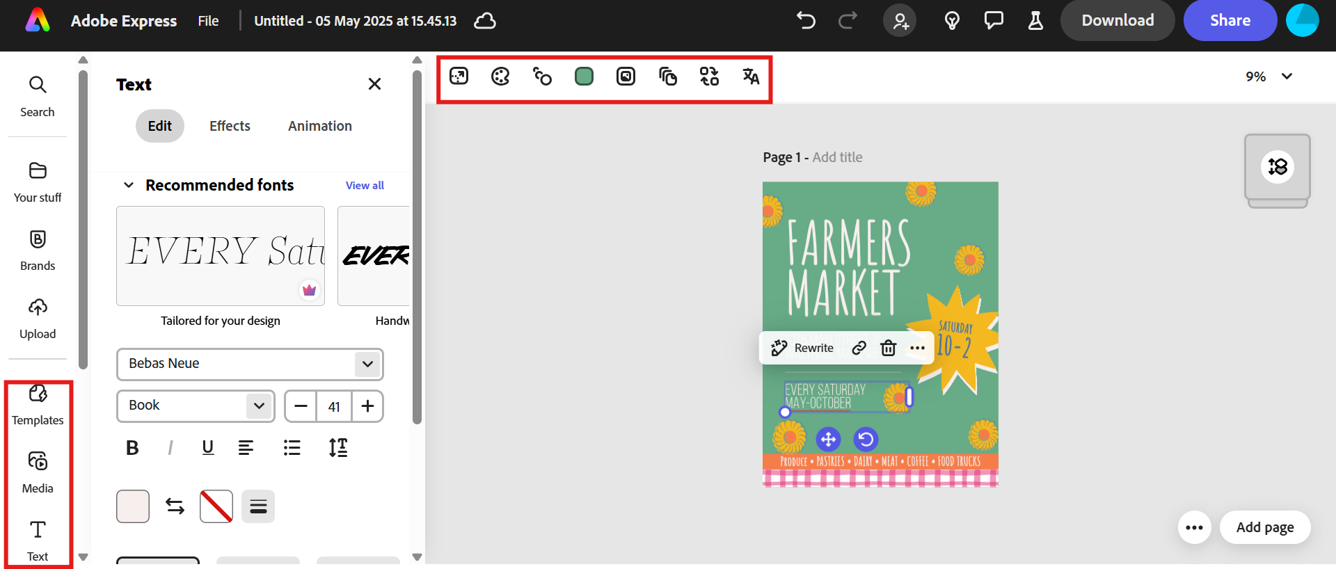 Personnalisez le design
