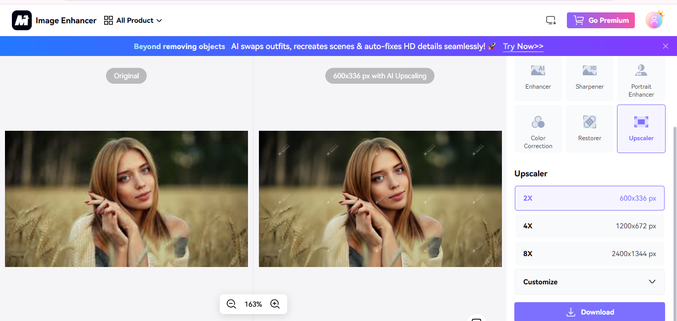 Media.io - the ideal 8k photo enhancer for free
