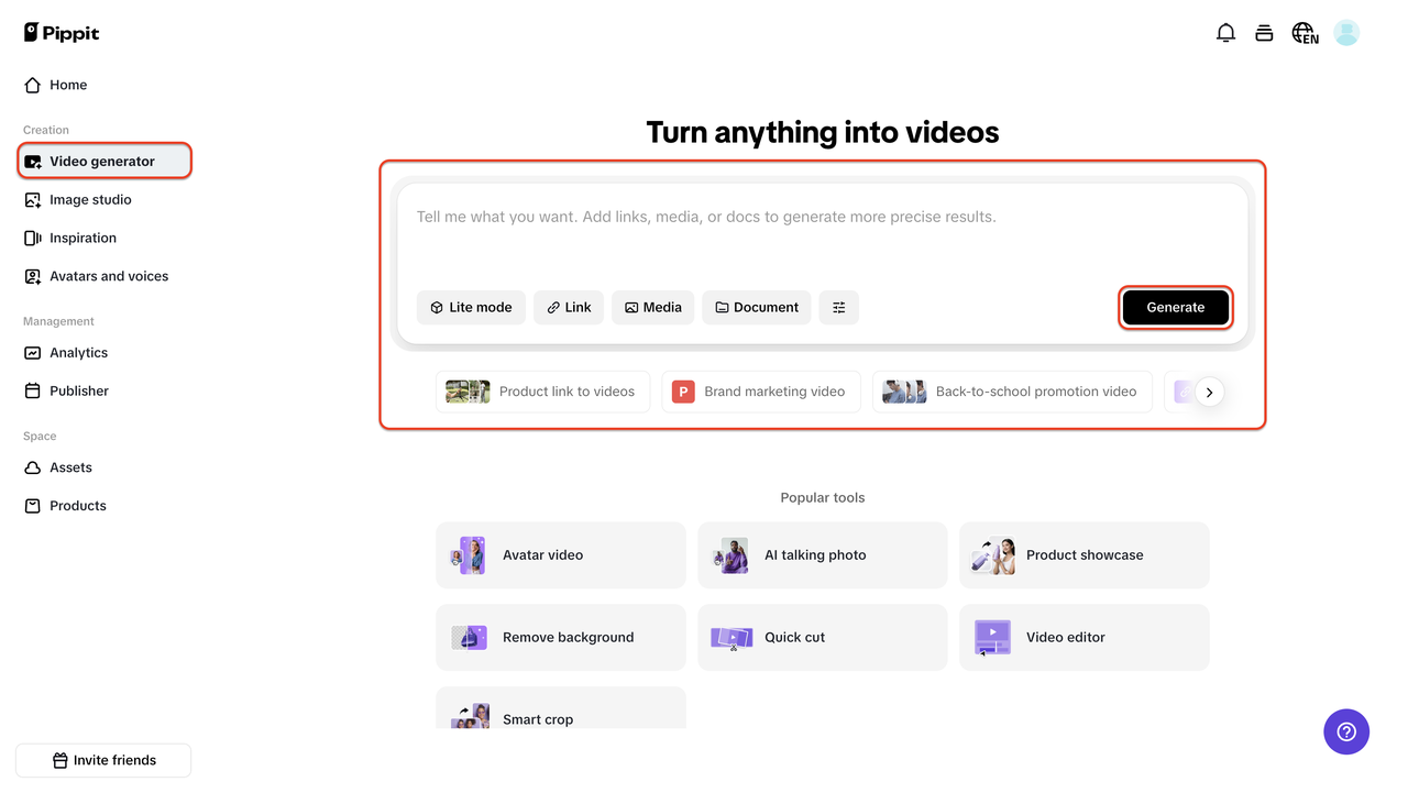 Turn anything into videos