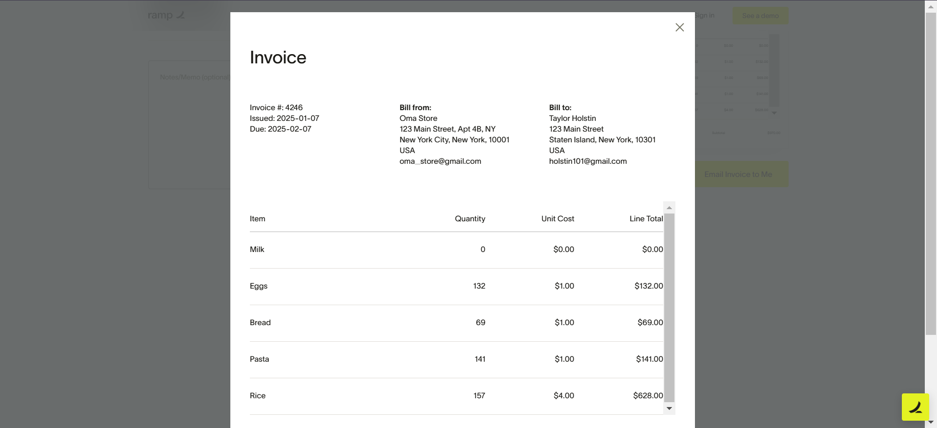 make invoice online