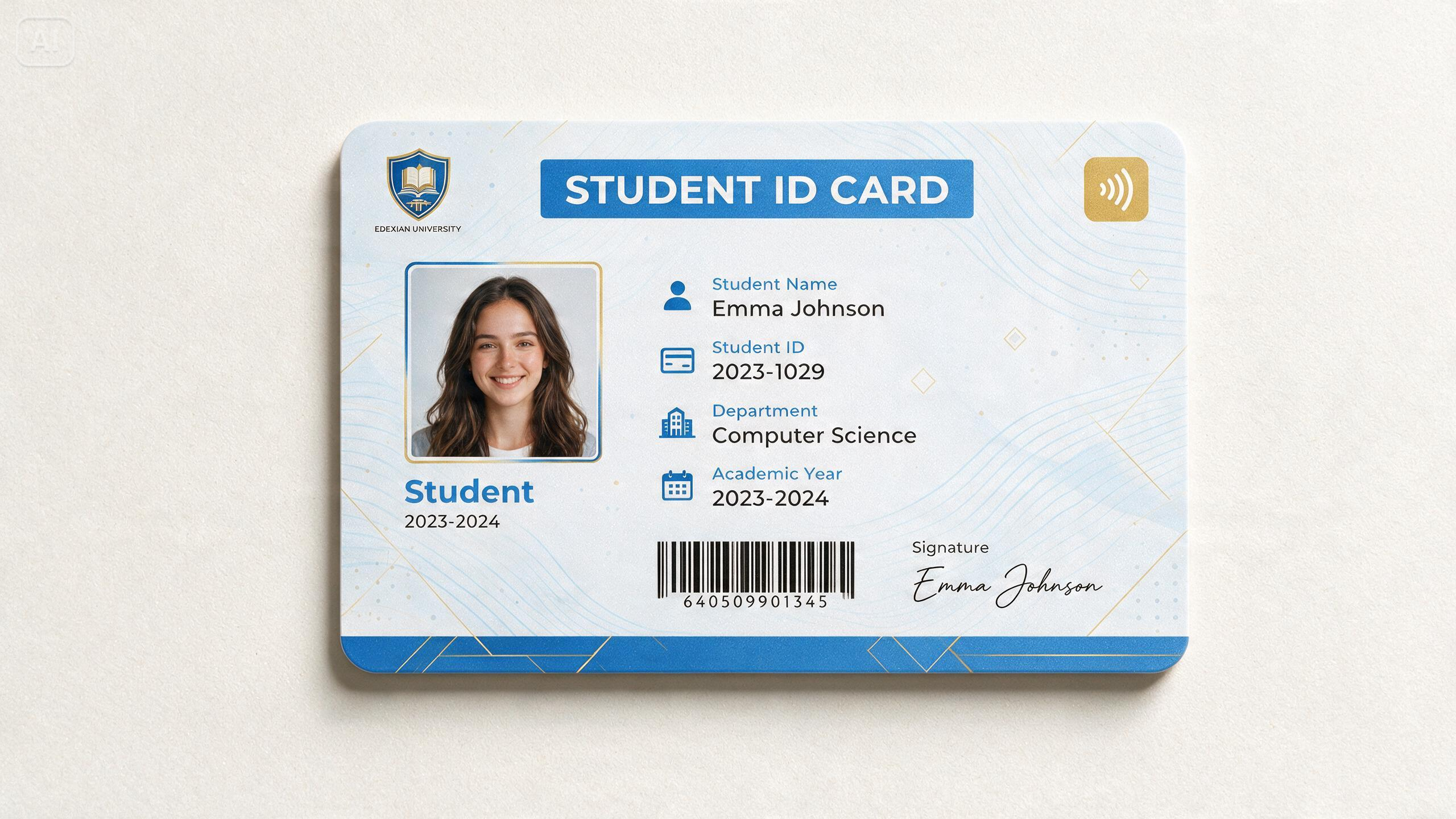 Aufforderung zur Beantragung eines Studentenausweises