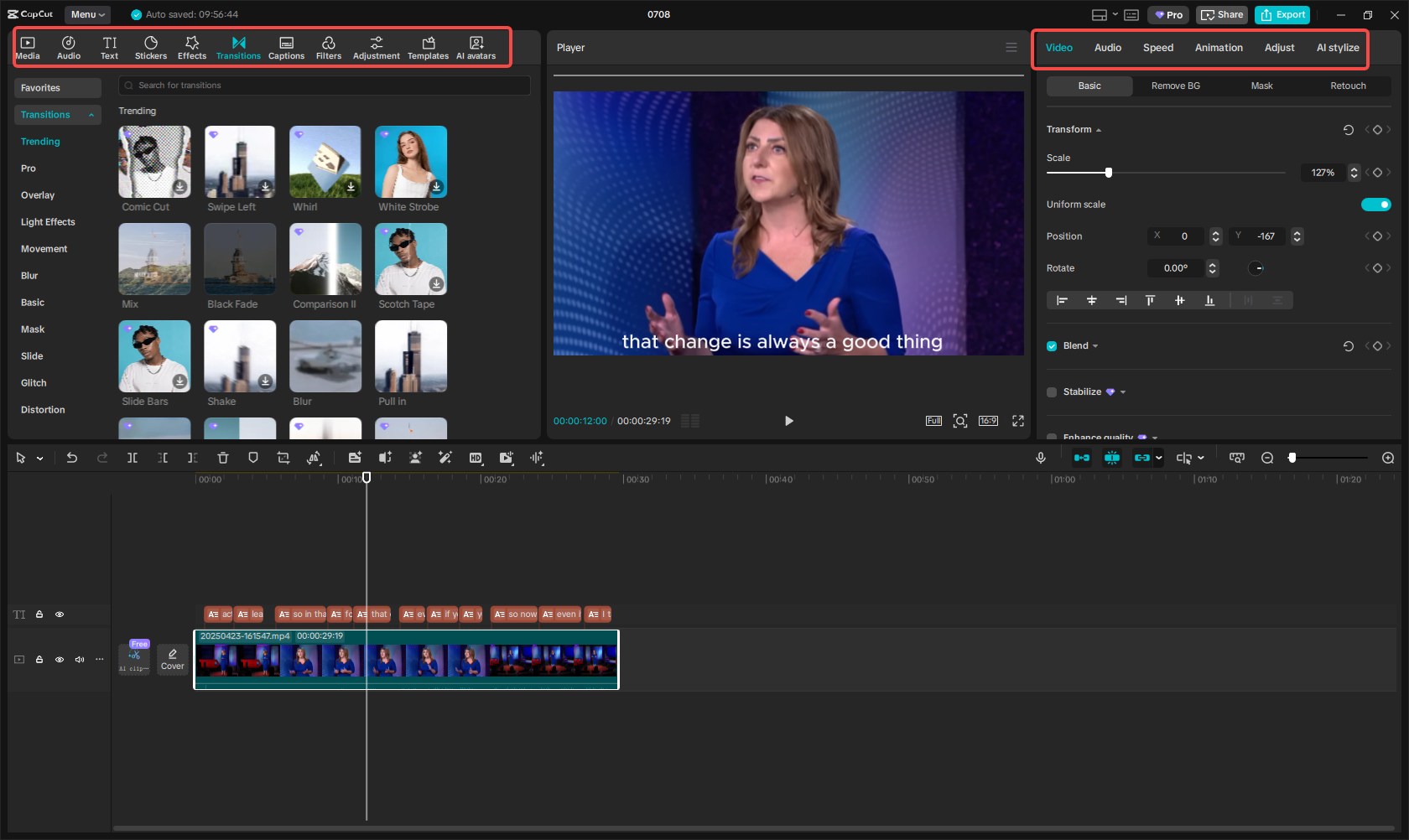 Customize the video with diverse features