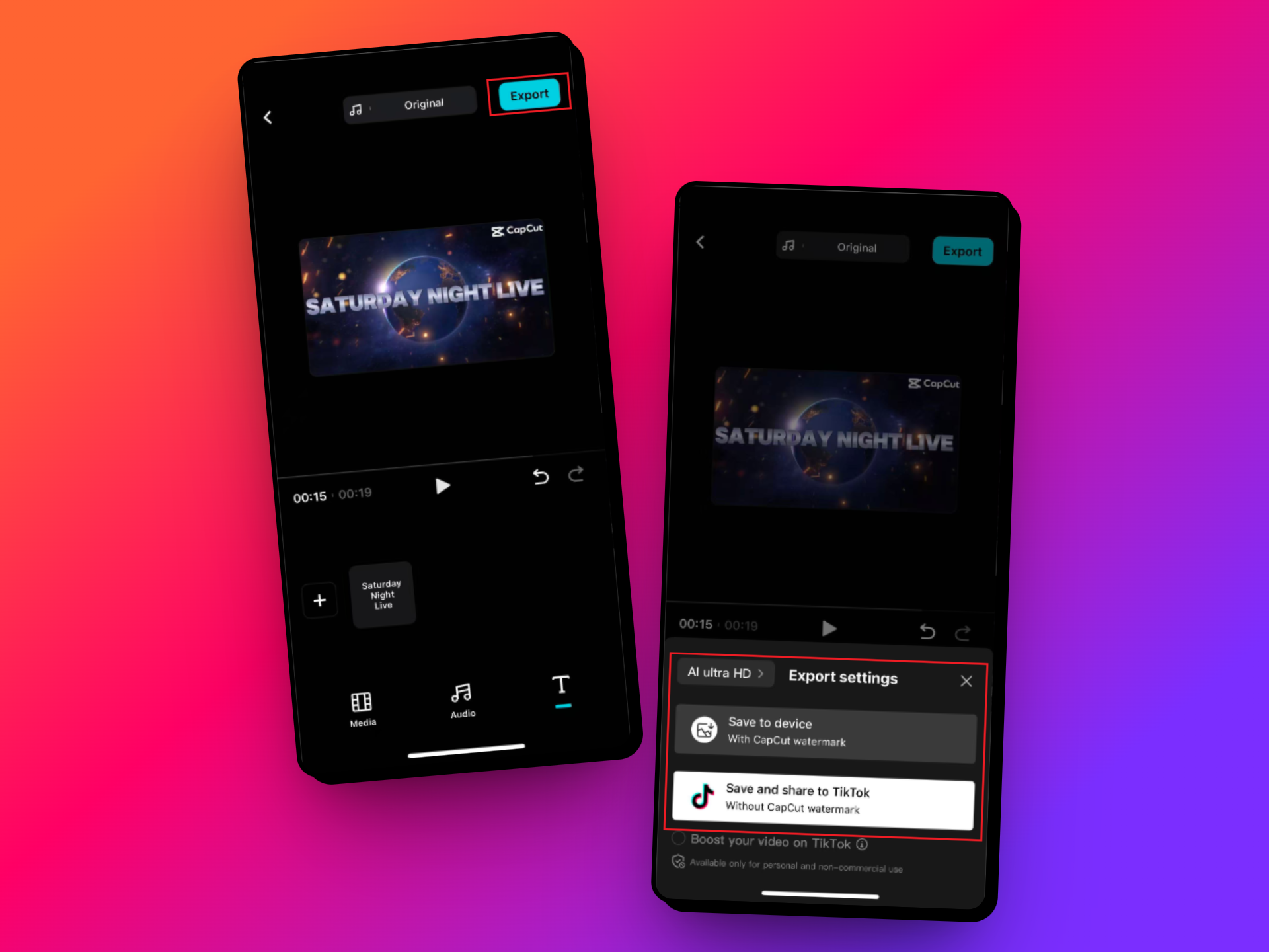 完成したYouTube動画をエクスポートする