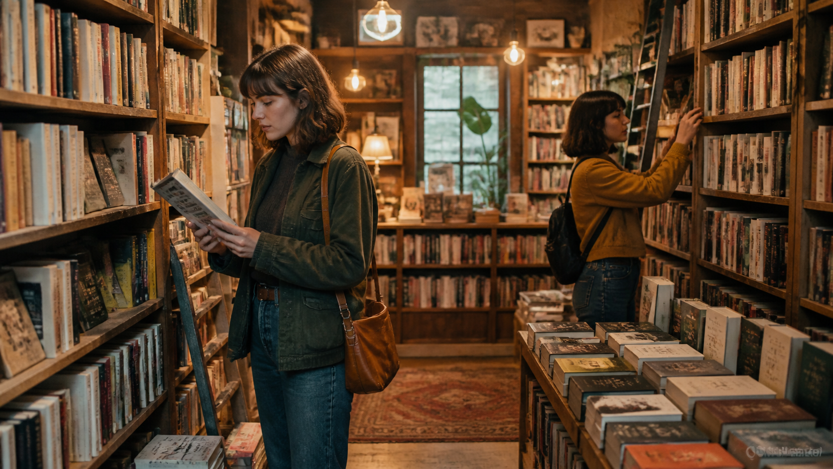 Bookstore Date AI Prompts original Dreamina visual