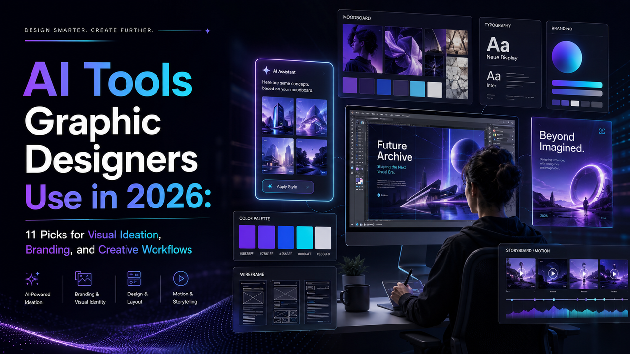 Các nhà thiết kế đồ họa sử dụng công cụ AI trong năm 2026: 11 lựa chọn cho ý tưởng trực quan, xây dựng thương hiệu và quy trình làm việc sáng tạo