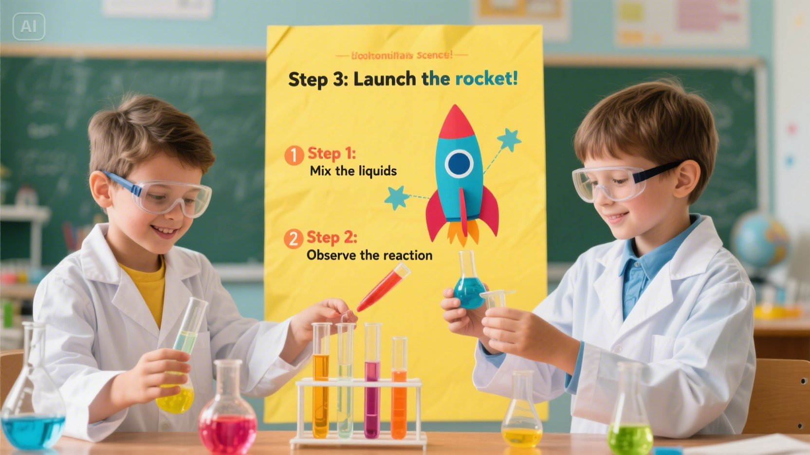 Science experiment poster