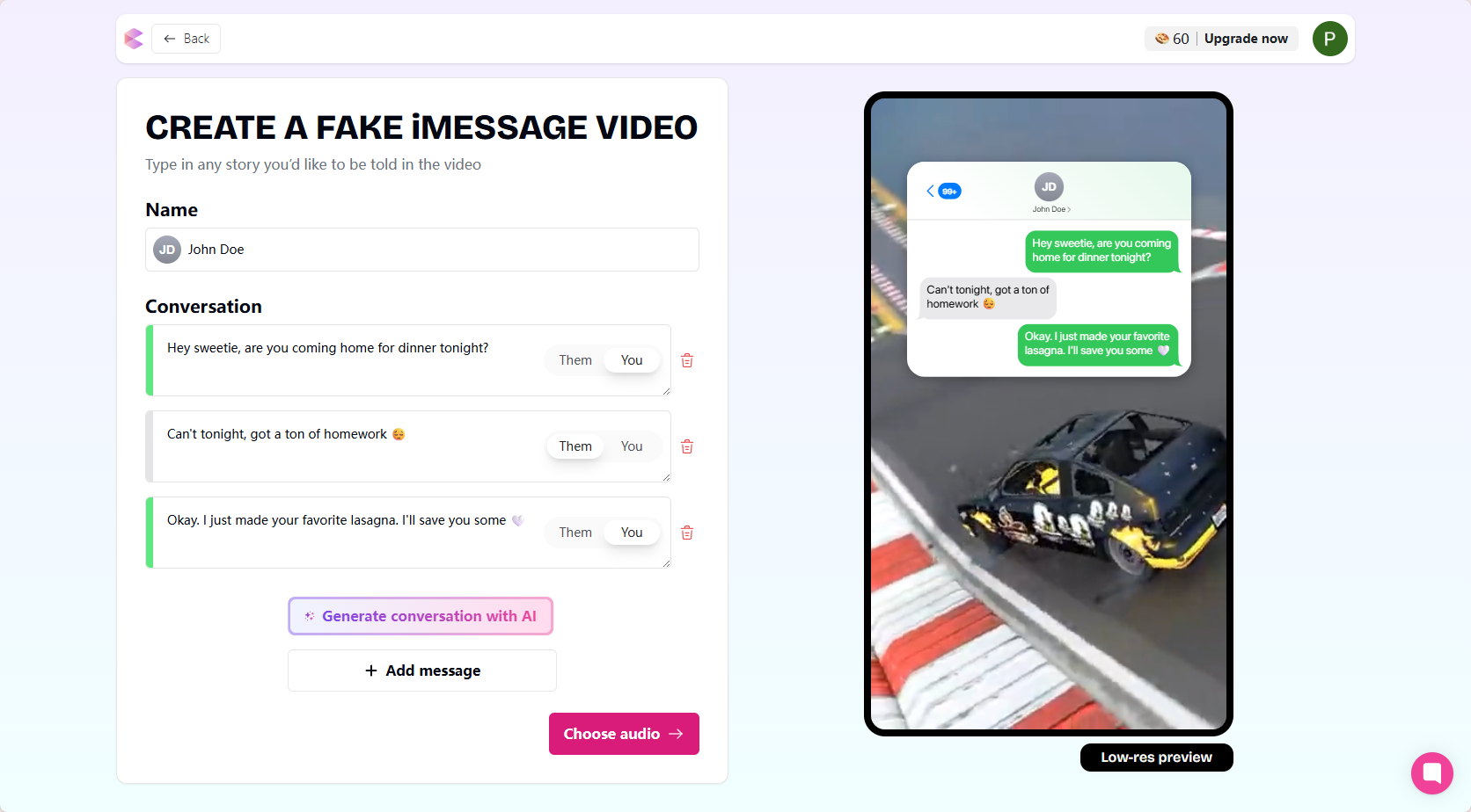 ClipGOAT interface