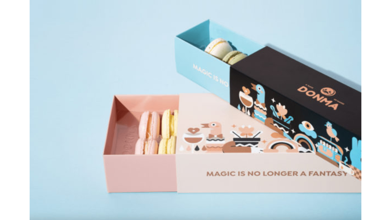 Modern product packaging branding
