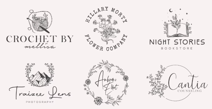 Hand-drawn sketch style - the famous graphic design logo maker