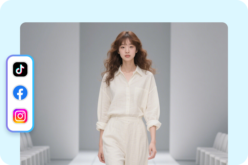 Runway videos for social media marketing