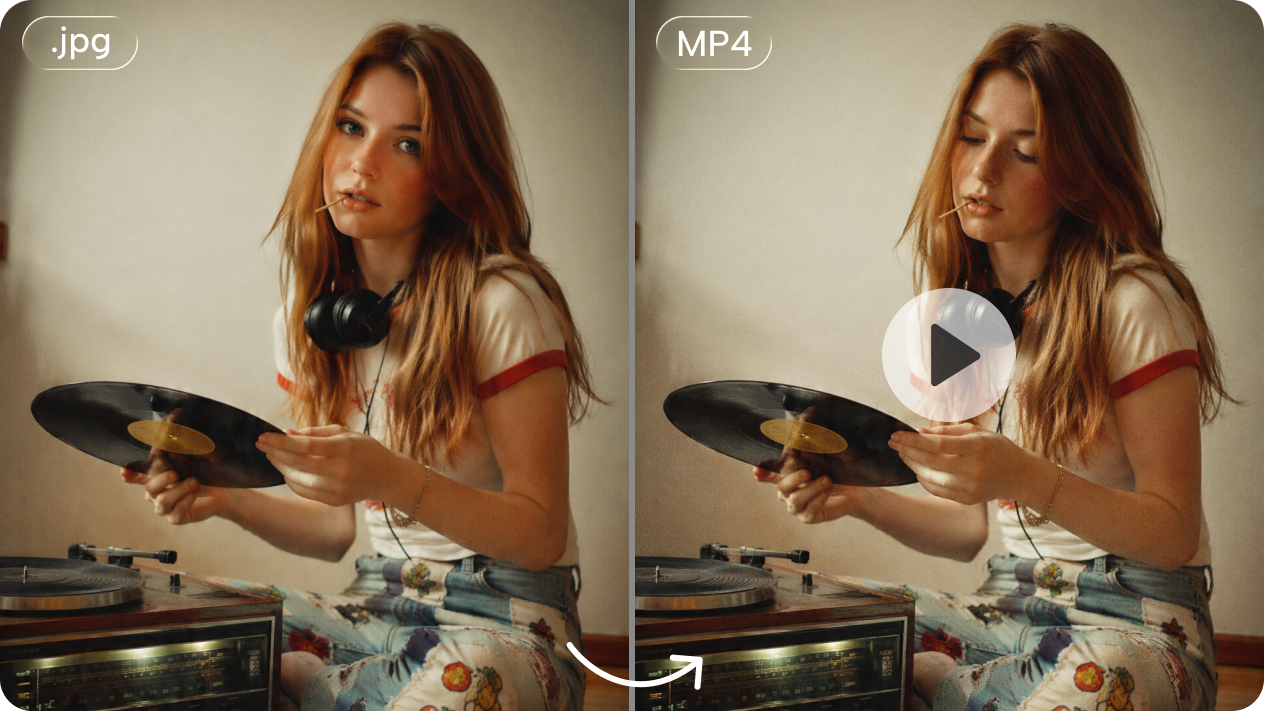 Bring old photos and artwork to life with image-to-video