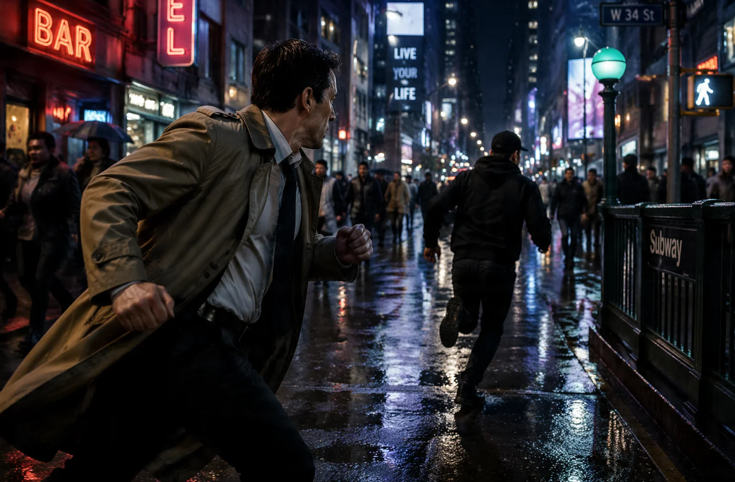 Action film script example visual