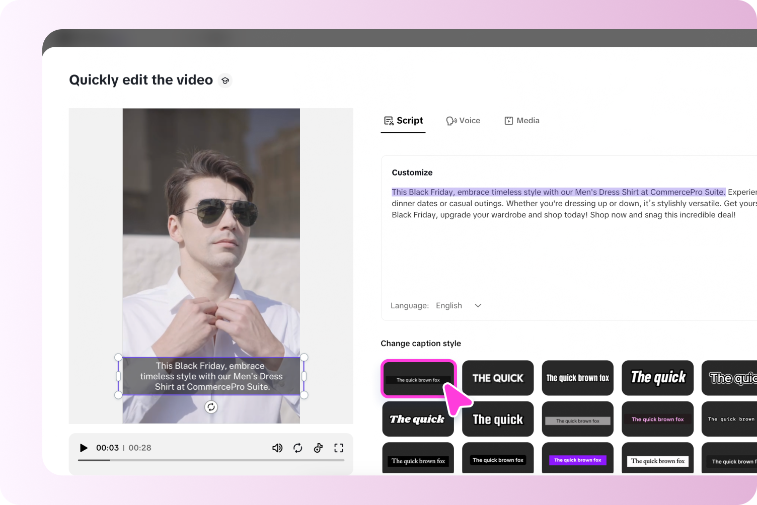 Pippit's Image Editor interface. An image is loaded, and the user's cursor is hovering over the 'Image Upscaler' option in the 'Smart Tools' panel, with 2x and 4x options visible.