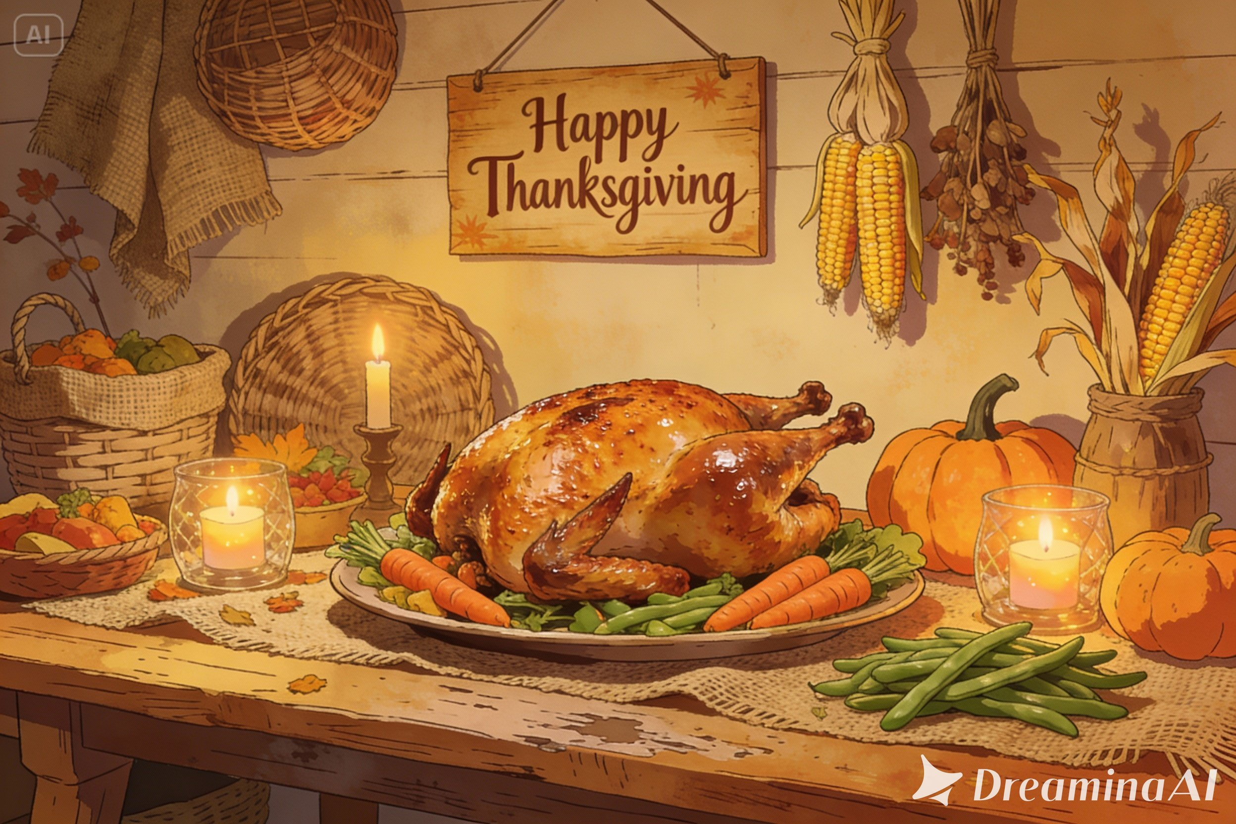 Colheita e configurações de mesa