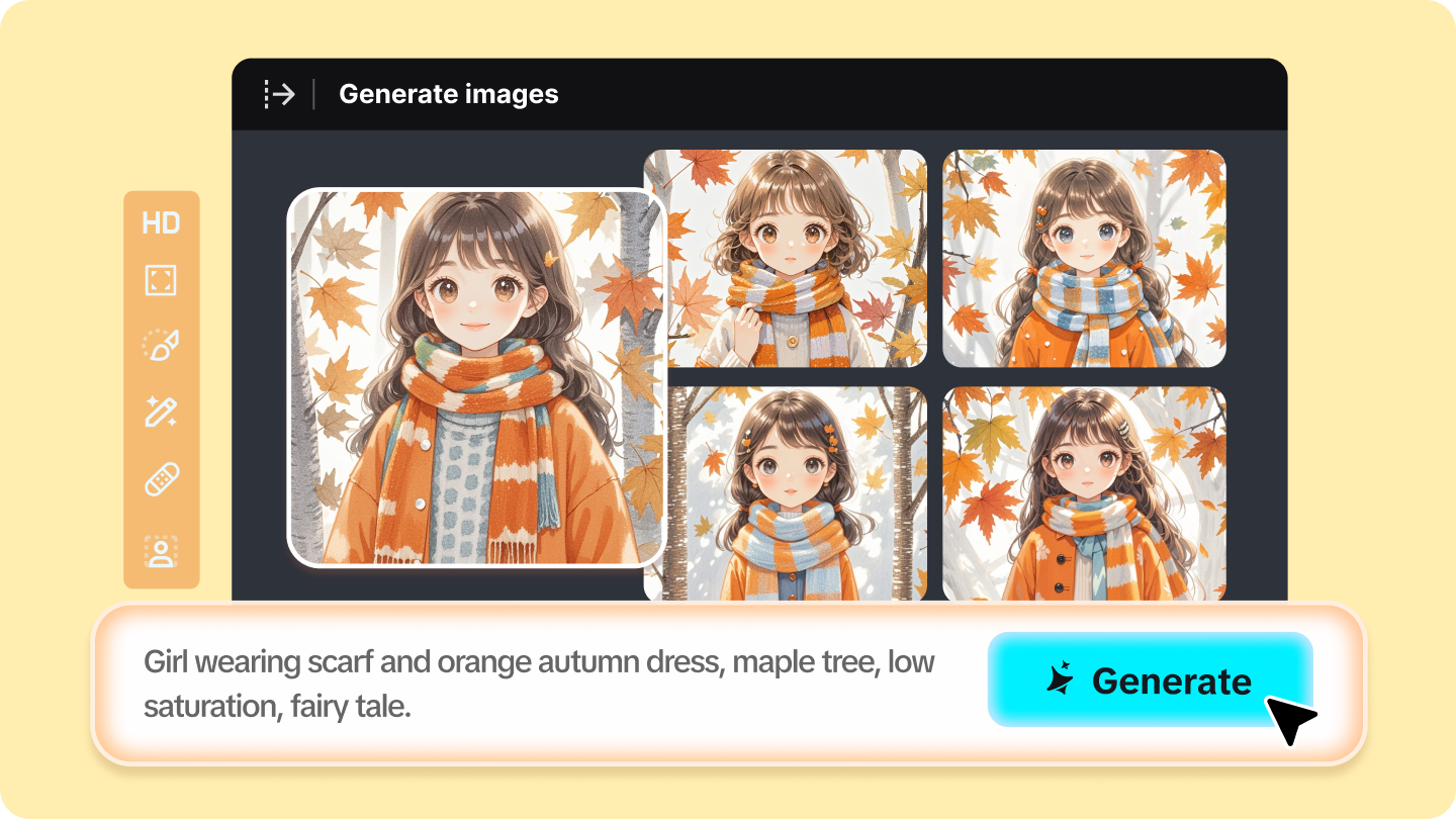 aiプロンプト画像ジェネレータ