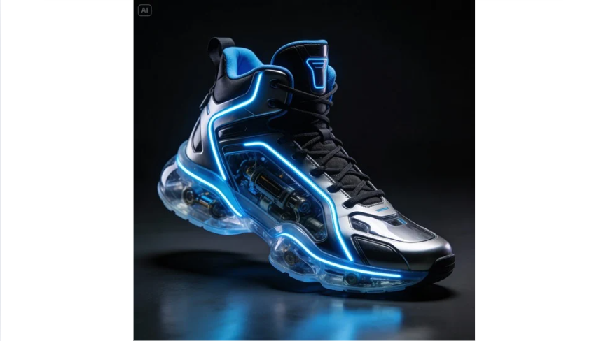 Futuristic tech sneakers