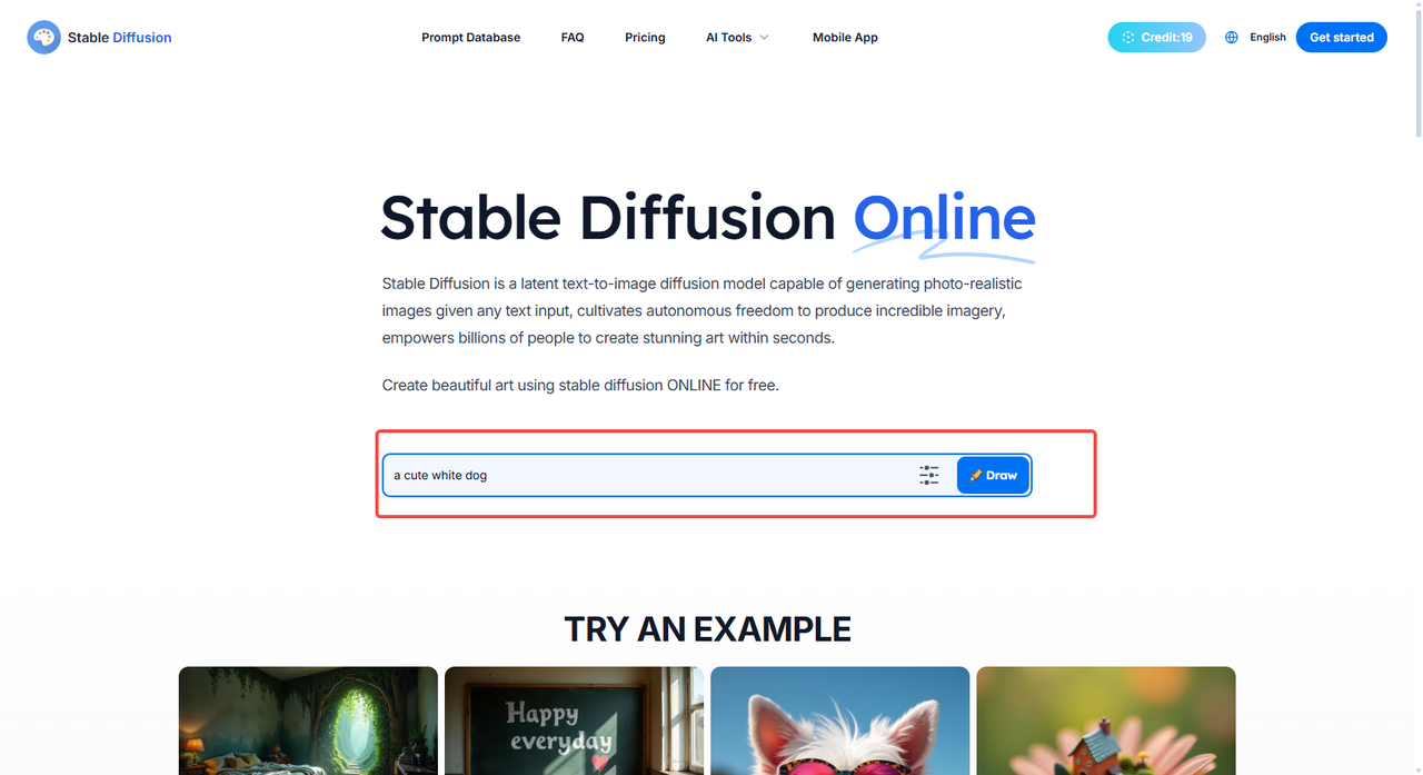 Access Stable Diffusion