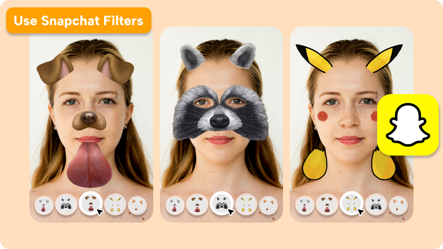 how to use snapchat filters