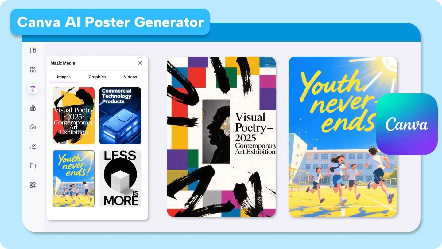 générateur d'affiches Canva AI