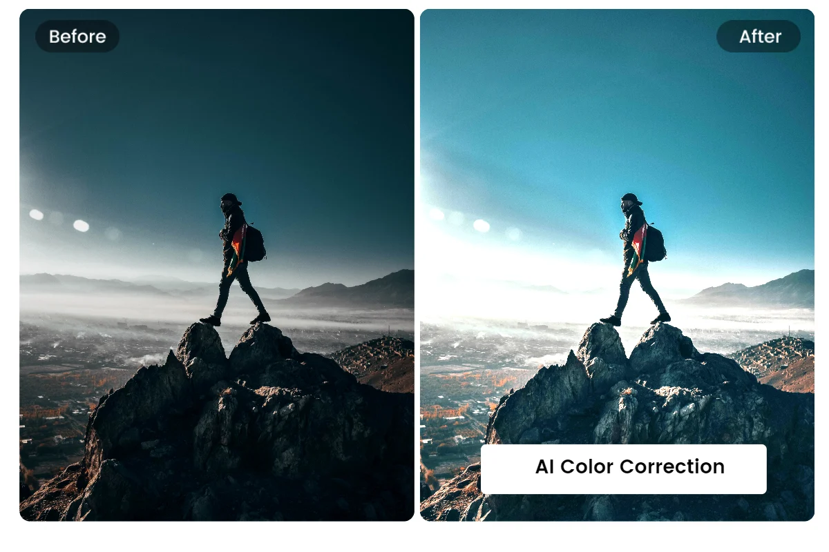 Adjusting overall photo colors