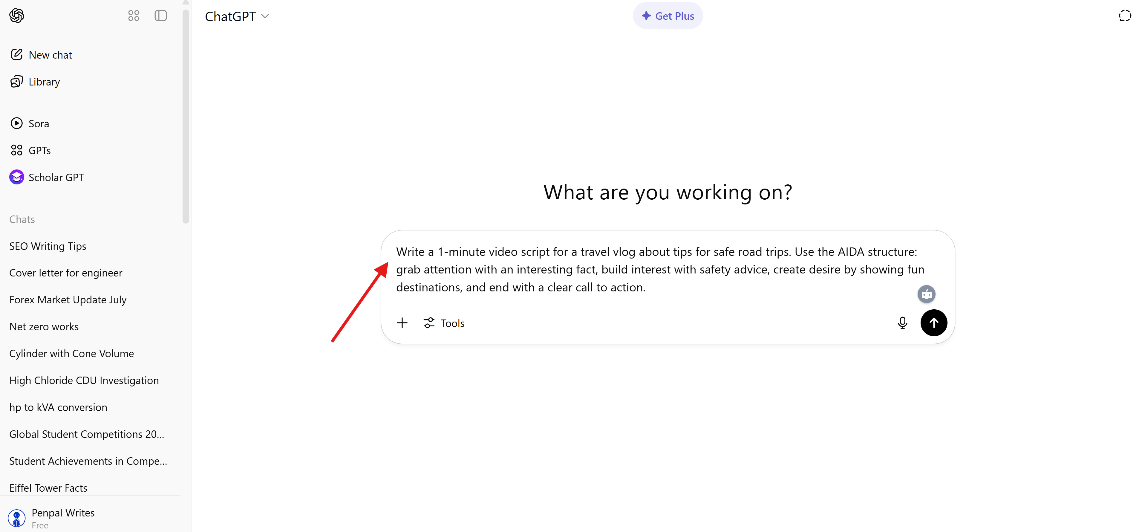 Video script template