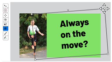 Pagsasaayos ng posisyon ng teksto sa Blender video editor