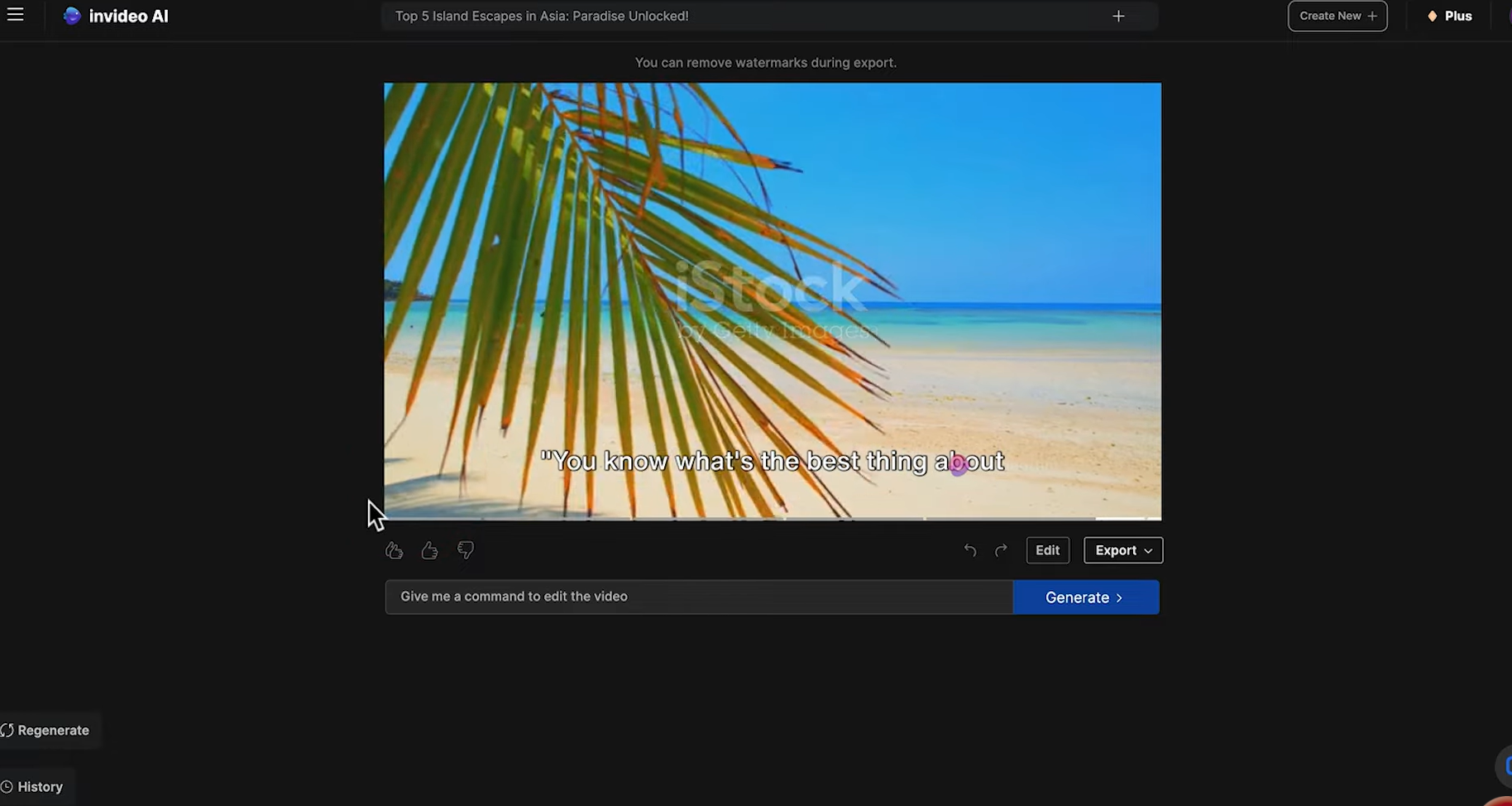 Invideo - a user-friendly text-to-animated video converter